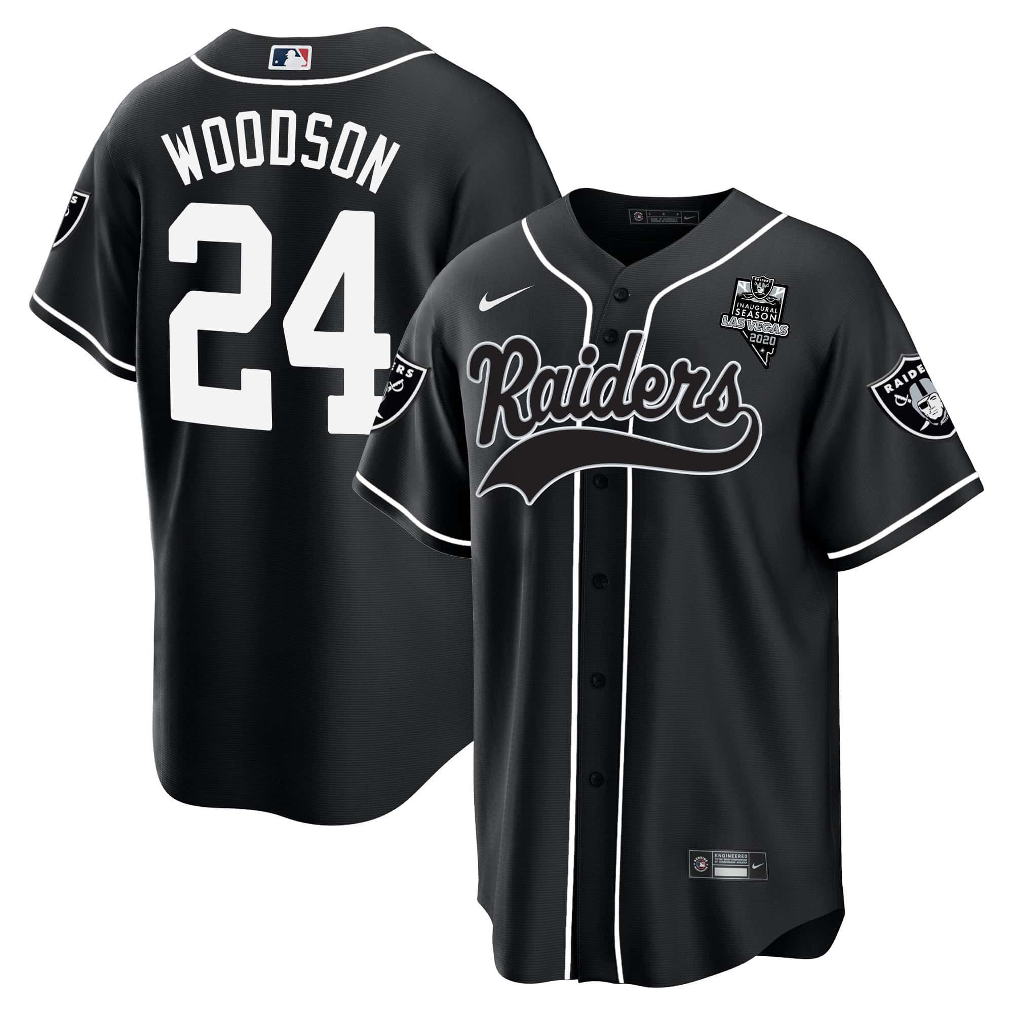Men Oakland Raiders #24 Woodson Black 2024 Nike Vapor Baseball NFL Jersey->indianapolis colts->NFL Jersey